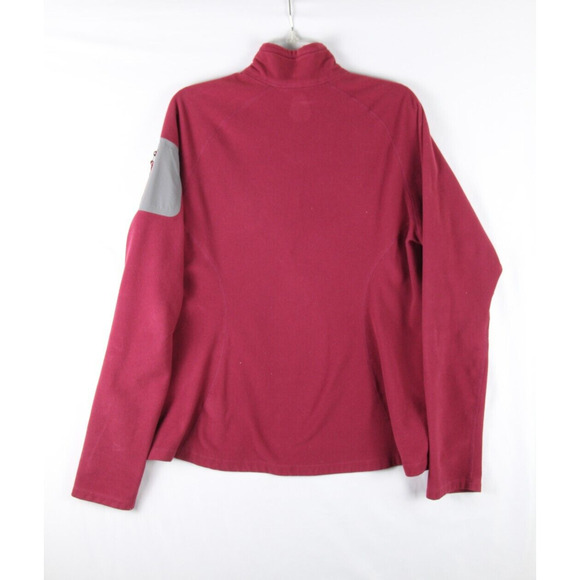 Eddie Bauer First Ascent Women's Large 1/2 Zip Fleece Magenta Pullover Jacket - Picture 6 of 8
